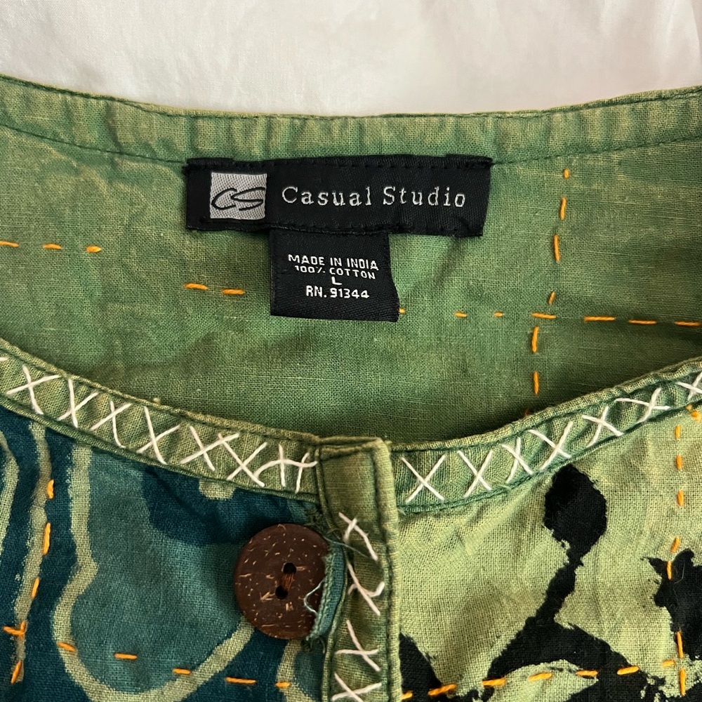 Green Patchwork Jacket - image 2